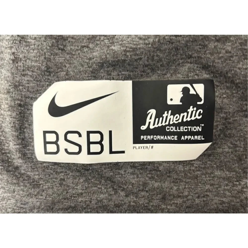 Nike St Louis Cardinals Shirt Adult Large Athletic Fit Gray 3/4 Sleeve Dri-Fit